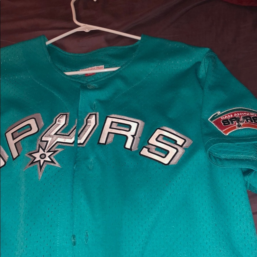 Mitchel & ness san antonio spurs jersey